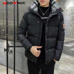 2021 New Winter Men's Fashion Parkas Male Overcoat Windbreaker Casual Jacket Thick Classic Windproof Long Sleeve Business Hombre