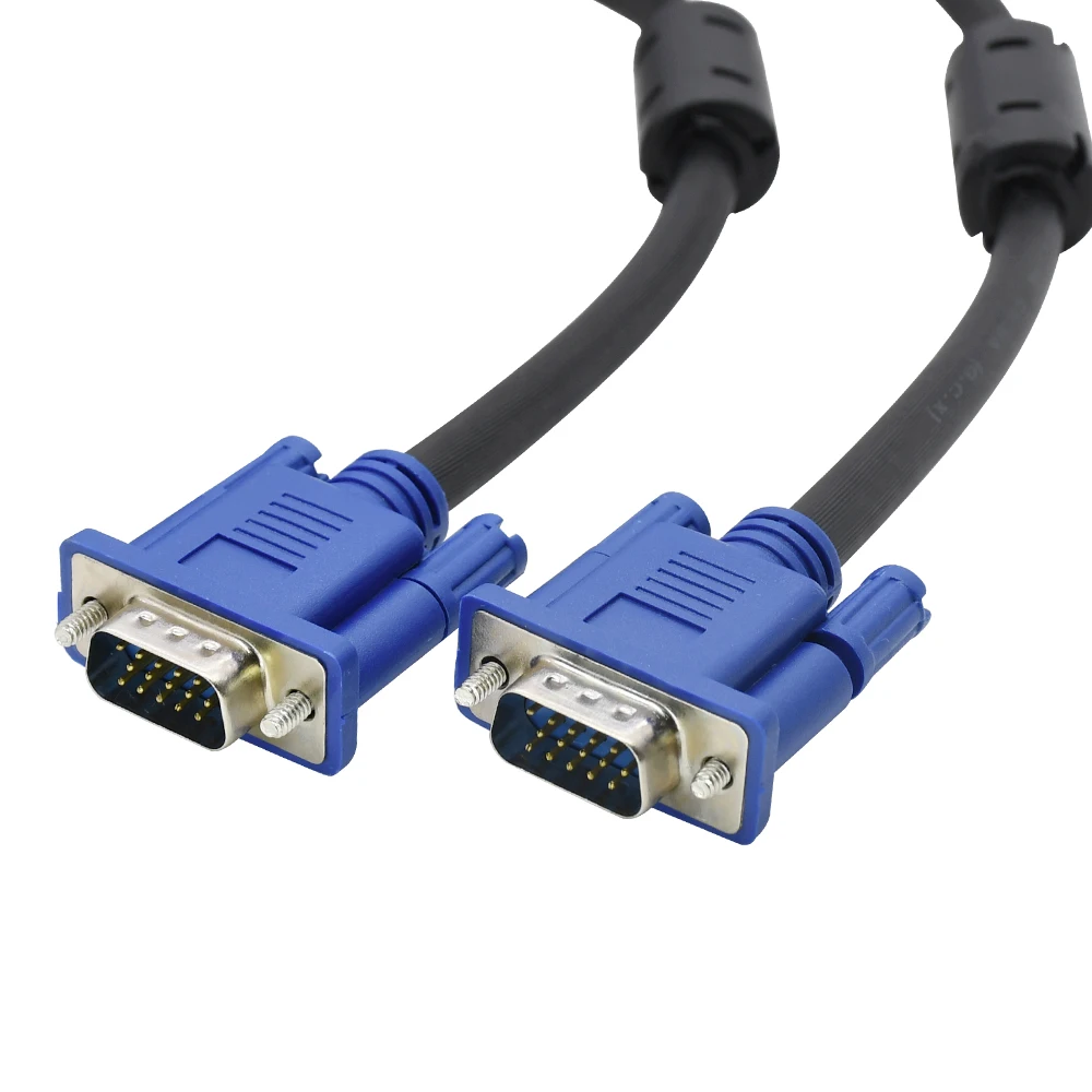 VGA cable VGA 15pin 3+9 male to male vedio cable for pc monitor projector 0.6m 1.5m 1.8m