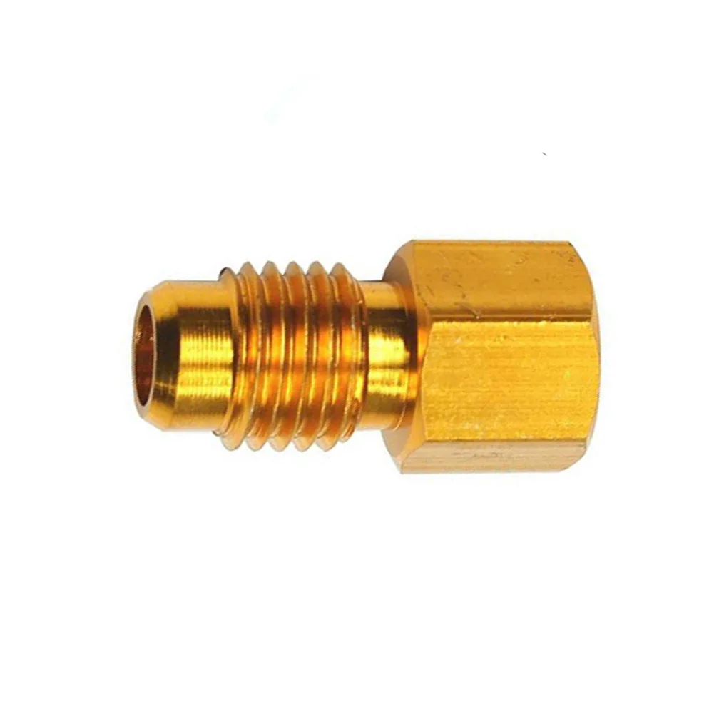 Mosiądz R134A R12 klimatyzator samochodowy Adapter szybkie łączenie 1/2 "ACME mężczyzna 1/4" SAE — zdjęcie 4