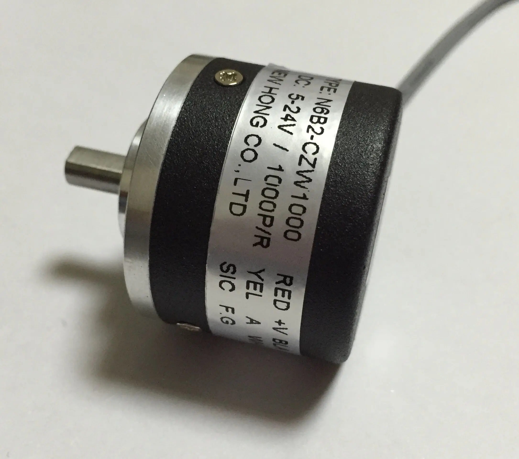 24V photoelectric rotary encoder 400 pulse/line AB phase metal grating thermal seismic count