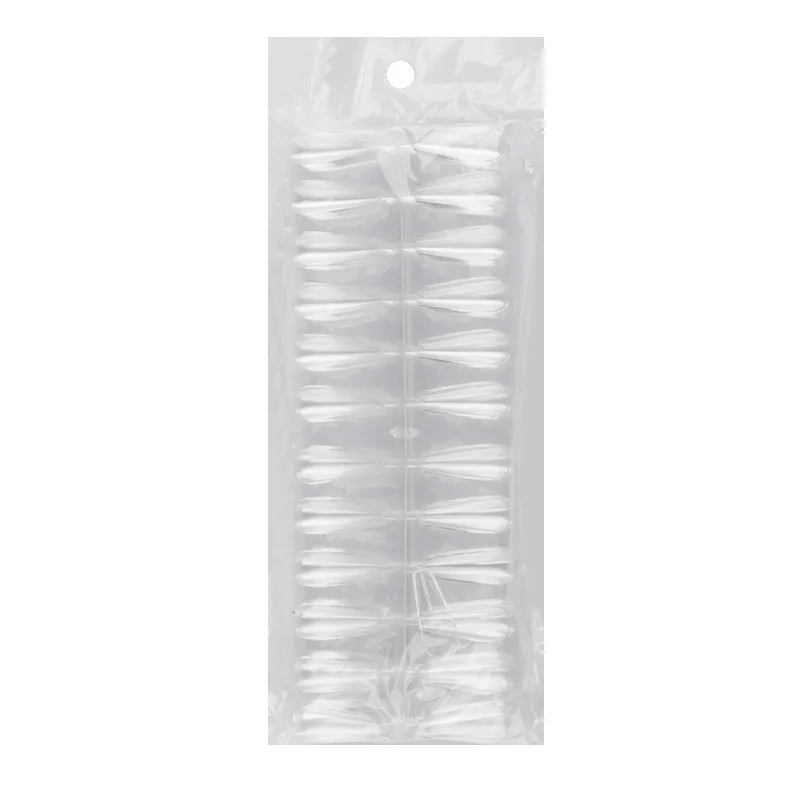Picture 6: 240PCS Nail Display Tips, Clear Fake Acrylic Nail Tips for Practice Foldable Flat-Back Pointed False Nail Art Display,Y7676-6778