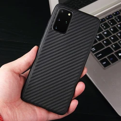 Carbon Case For Samsung Galaxy S24 S23 S22 S21 S20 S10 S9 Plus Note 8 9 10 20Ultra S21FE S20FE S23FE Silicone Cover
