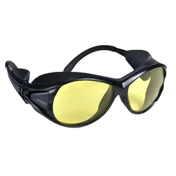 405nm 445nm Blue Laser Protective Glasses with O.D 5+ Black Hard Case and Cleaning Cloth