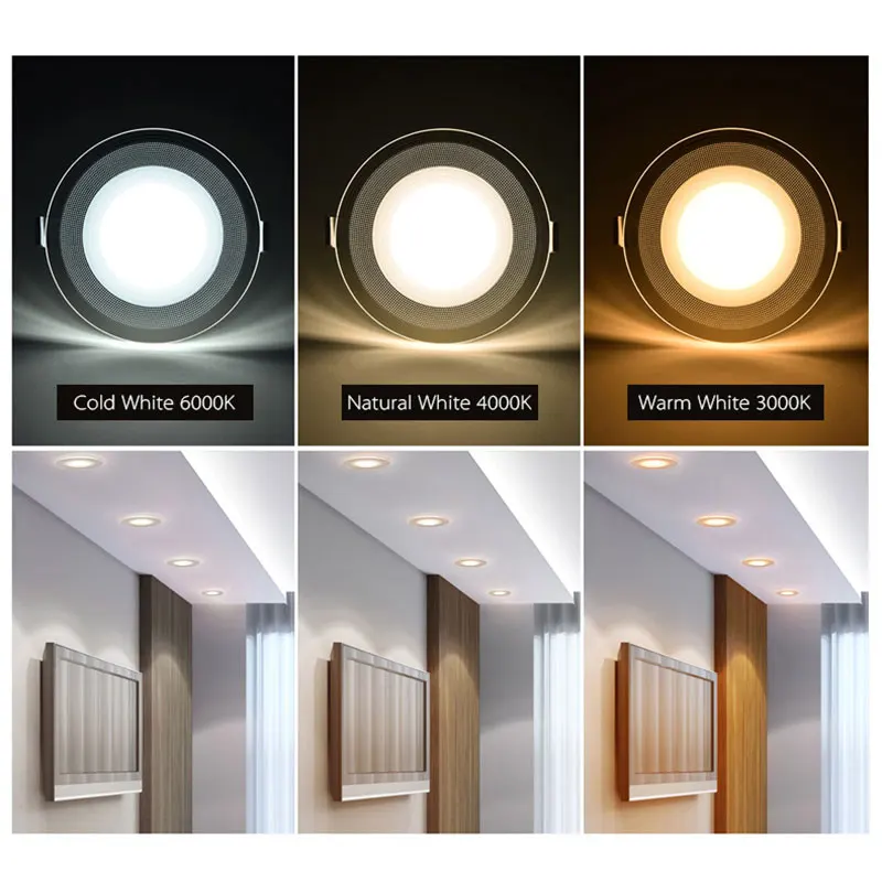 LED Downlight 5W 9W 7W 3W New Fashion Recessed Round Ceiling Lamp AC 220V 230V 240V Indoor Lighting Warm White Cold White