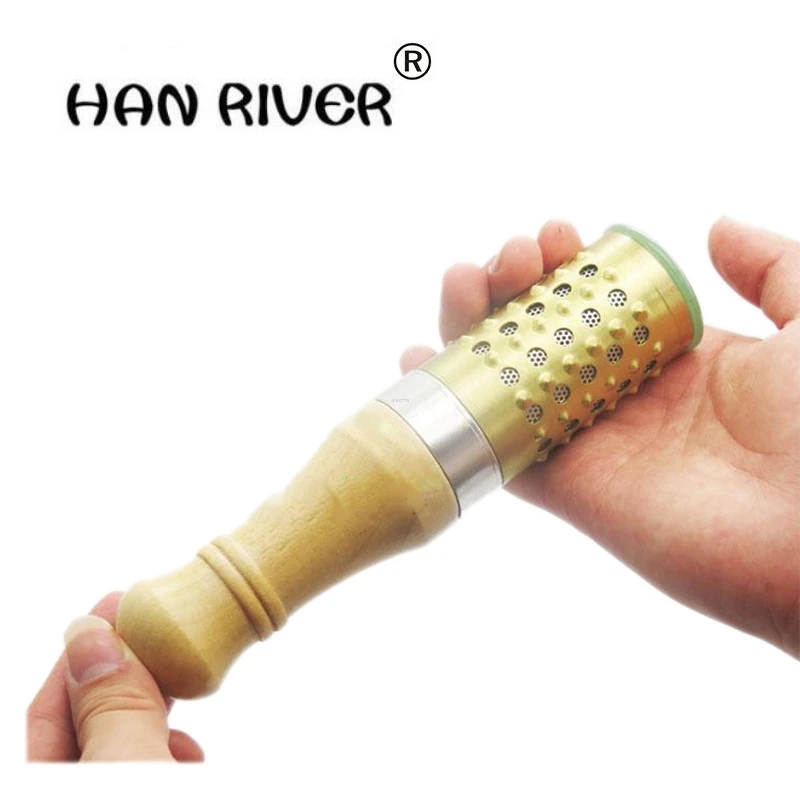 

HANRIVER Portable Pure copper wooden handle jade moxibustion stick Facial Abdomen Moxibustion Massage Moxa Roll Burner Stick