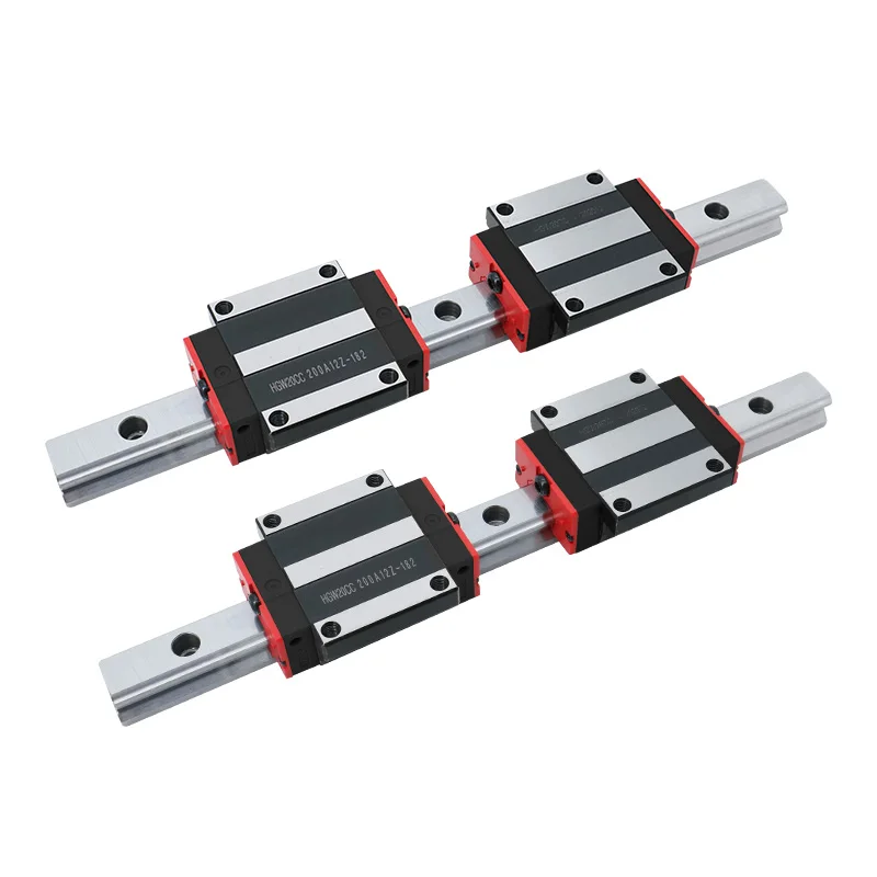 HLTNC 20mm 300mm 350mm 400mm 450mm HIWIN Interchangable Linear Guides HGR20 Bearing Blocks HGH20CA HGW20CC For CNC Router Z Axis