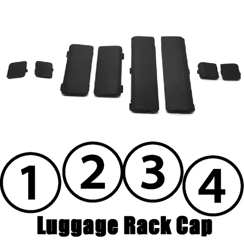 Imagen 2 del producto Cubierta de ABS para portaequipajes de techo de coche, accesorio negro para Honda CRV CR-V, 2007, 2008, 2009, 2010, 2011, 2 uds.