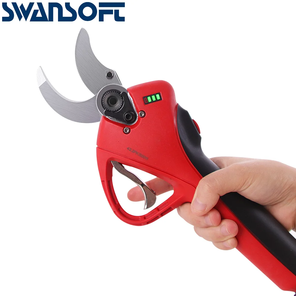 36V lithium battery electric pruning scissors charging garden bypass pruning shears from Swansoft