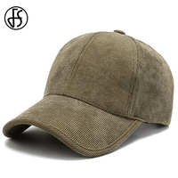 FS Trendy Army Green Winter Baseball Caps For Men Luxury Women Corduroy Cap Snapback Hip Hop Trucker Hats Casquette Homme 2024