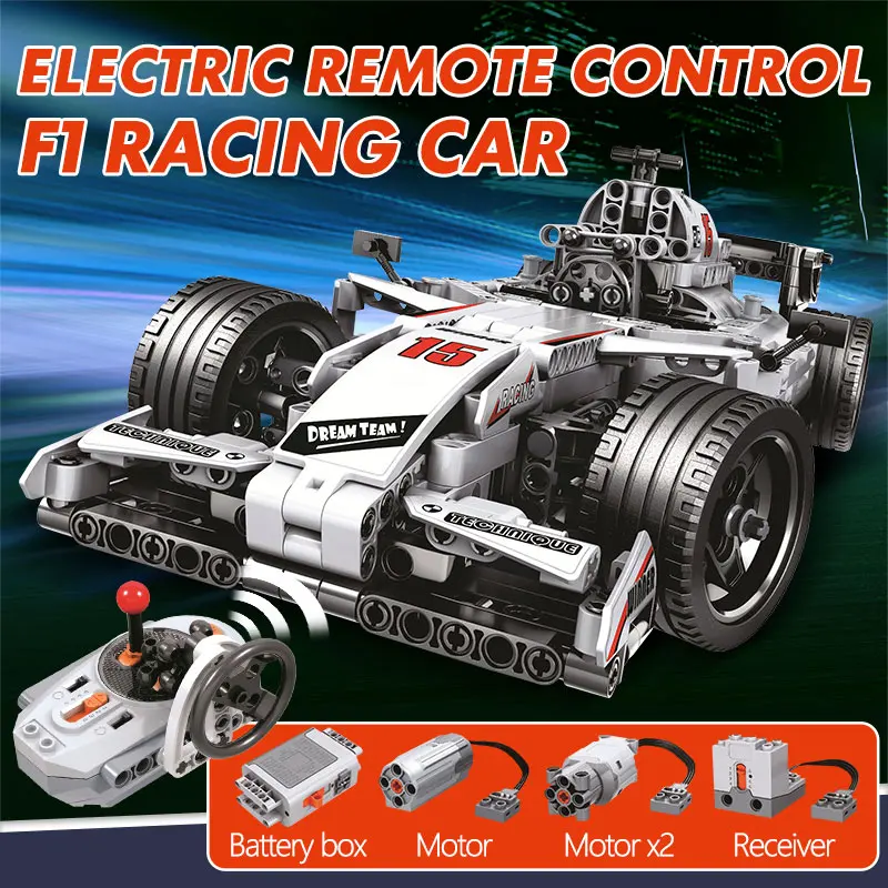 729PCS City Electric Drift Remote Control Racing Car Model Building Blocks RC Sports vehicle bricks Toys For Children