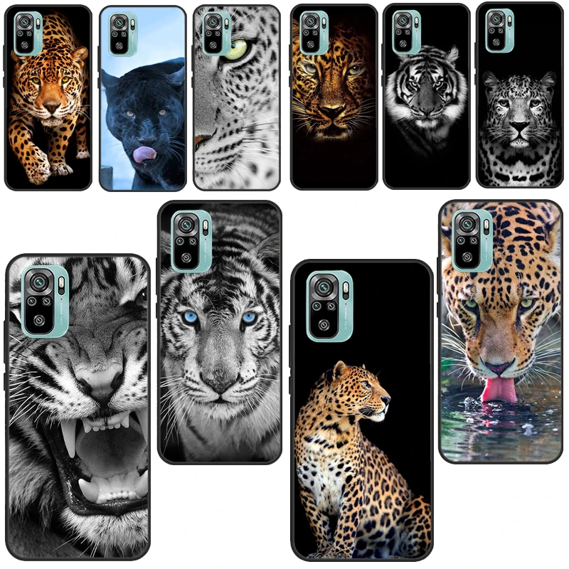 Cheetah Panther tiger lion For Xiaomi Redmi Note 9 7 8 Pro 8T 9S Note 10 Pro Case For Redmi 9C 9A 8A 7A 9 9T Coque