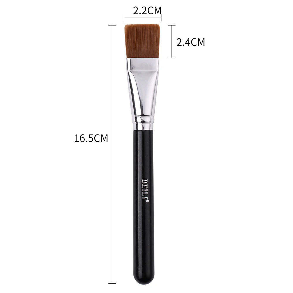 BEILI New Flat Large Foundation Makeup Brushes Liquid BB Cream Soft Synthetic-Fibre Make up Brush Facial DIY Mask Brush