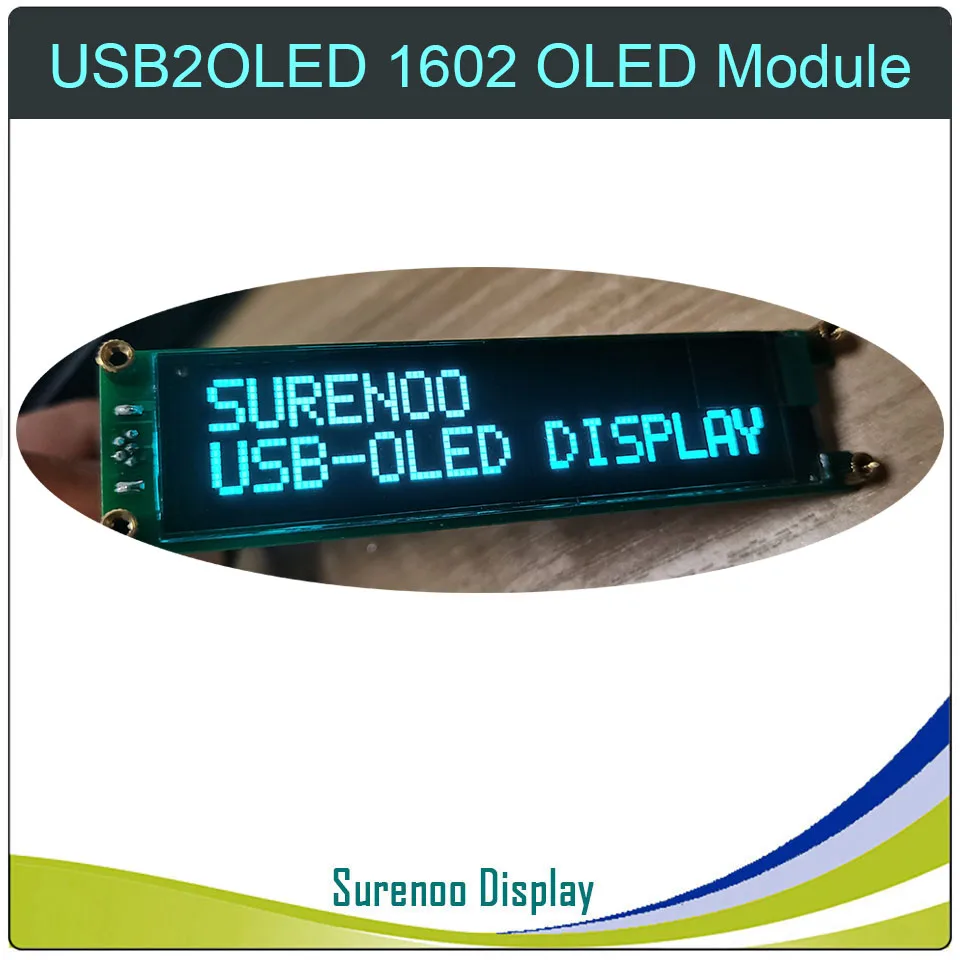 Lcd2usb 1602 16x2 162 usb display oled módulo lcd painel de tela usb2lcd usb2oled suporte aida64 para diy pc