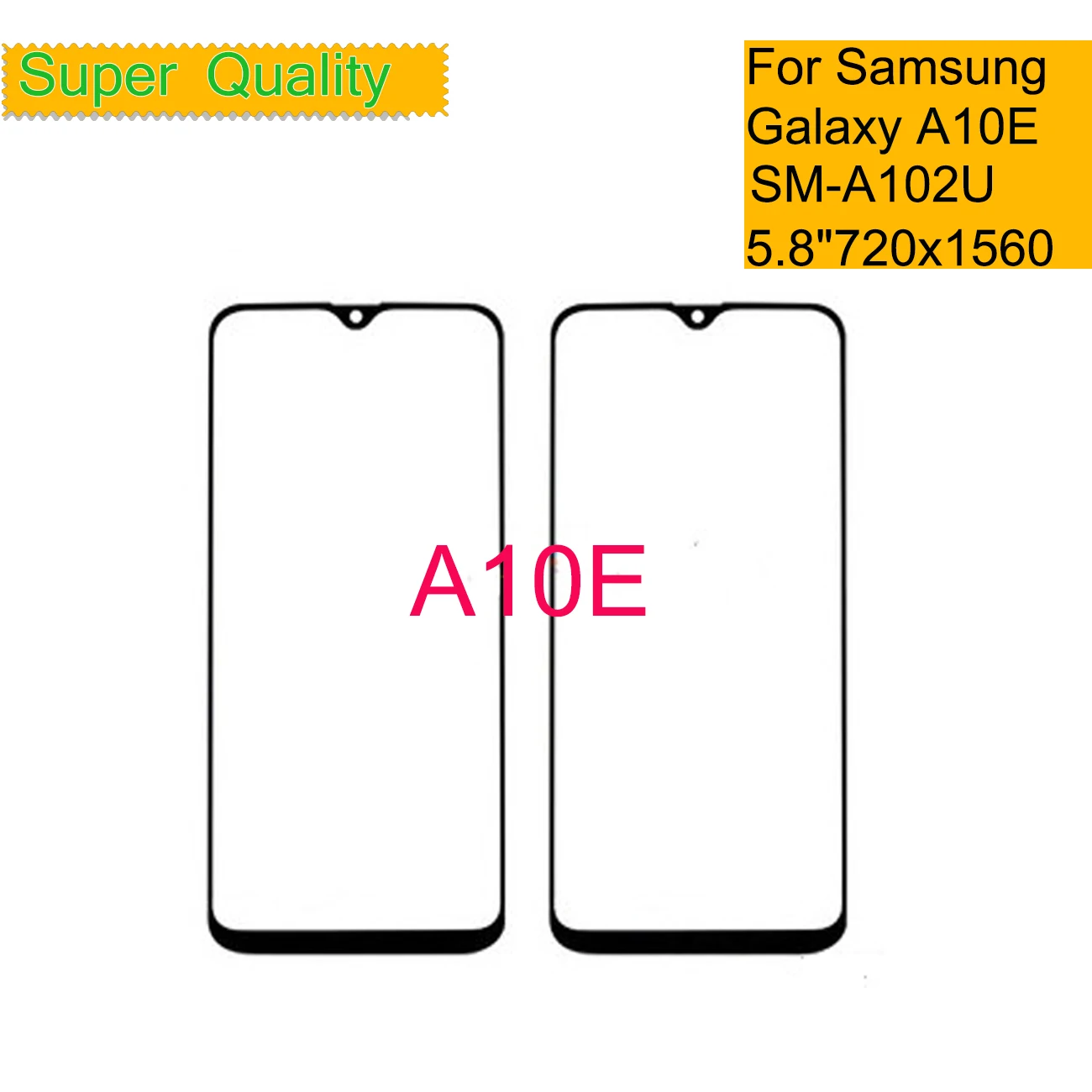 

10Pcs/Lot For Samsung Galaxy A10E A102U Touch Screen Panel Front Outer Glass LCD Lens Glass With OCA Glue