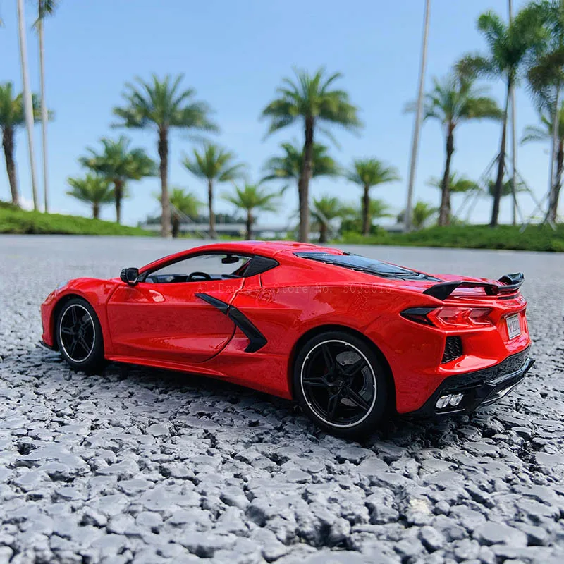 Maisto 1:18 2020 Chevrolet Corvette C8 Simulated Sports Car Alloy Retro Car Model Classic Car Model Car Decoration Collection