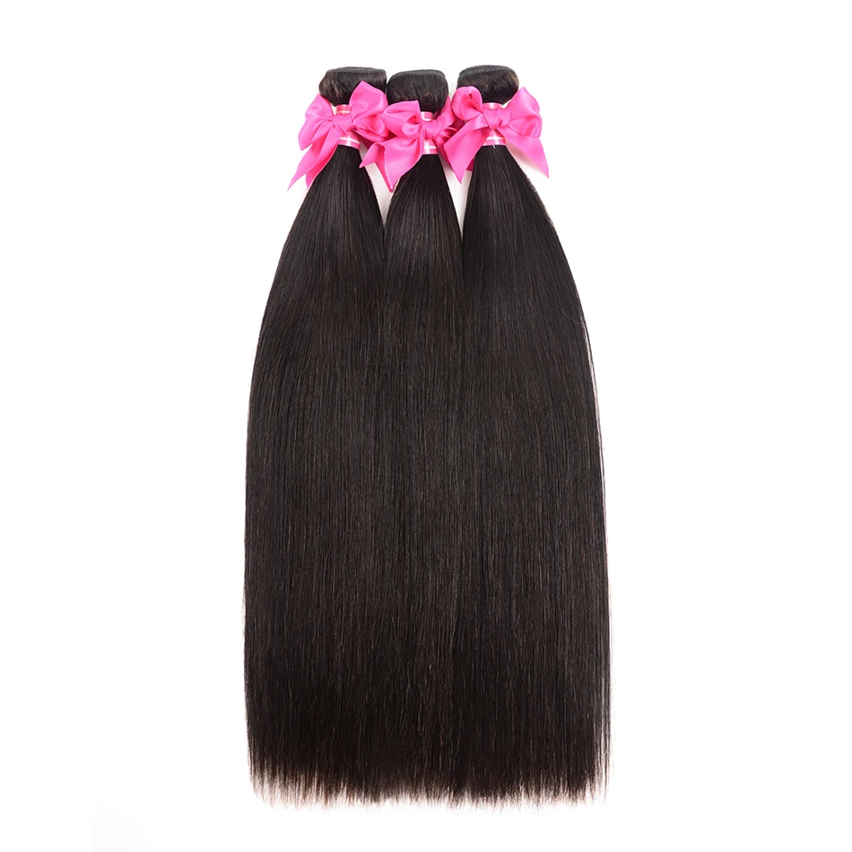 Mogonlian Steil Haar Extensions 28 30 Inch Remy Straight Menselijk Haar Bundels Bone Straight Bundels Deals Full Om Uiteinden