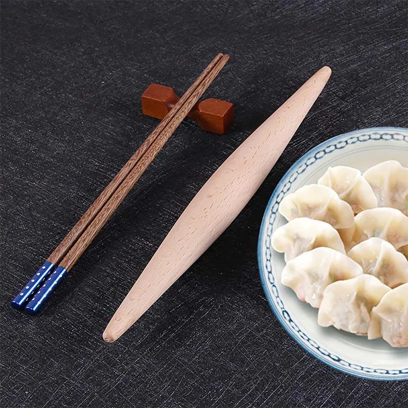 WALFOS 23 Cm /28 Cm Rolling Pin Wood Fondant Cake Dough Roller Non-Stick Cooking Tool Gadgets Pasta Dumpling Skin Maker Double