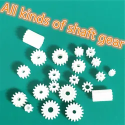 All Kinds Plastic Shaft Gears Group 2 Motor Teeth Axis Gears Sets 1mm 2mm Hole Diameter DIY Helicopter Robot Toys Dropshipping
