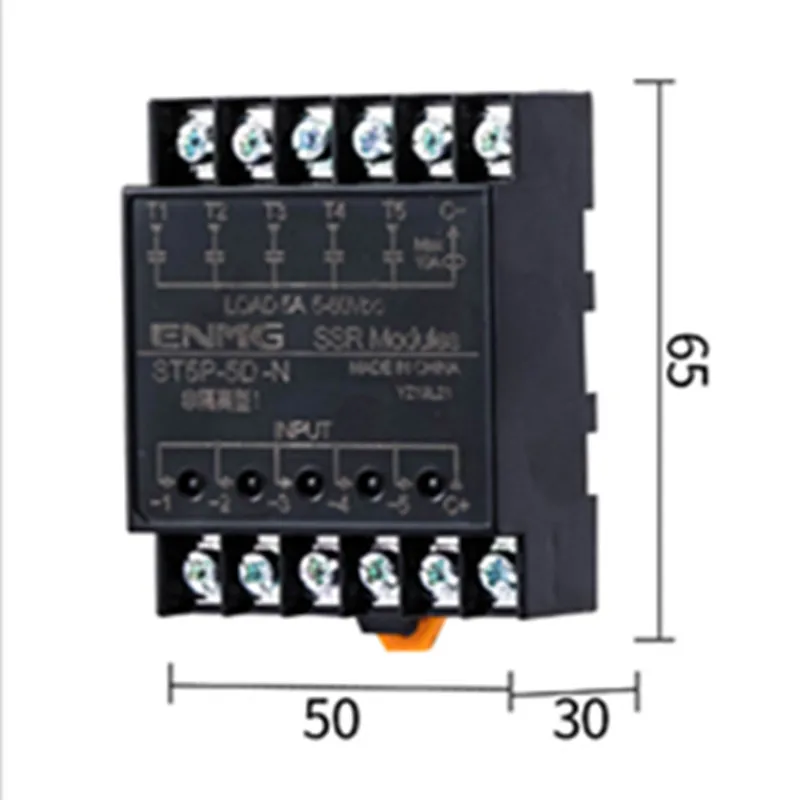 Light Isolated Solid State Relay SSR Module ST5P-5D-N ST5P-5DD ST5P-5DA-N Contactless Solid State Relay Module 8 Route 12V24V5A