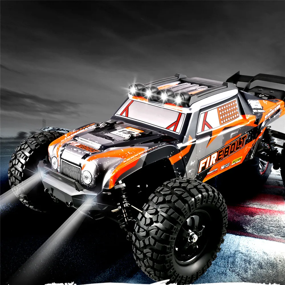 HBX 901A RTR 1/12 2.4G 4WD 50km/h Brushless RC Cars Fast Off-Road LED Light Truck Models Toys