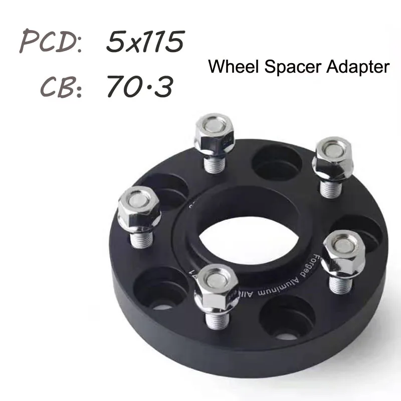 1 Piece Wheel Spacers 5x115 Hubcentric 70.3 Car Aluminum Wheel Spacer Adapter For Cadillac ATS Deville DTS STS ELR Separadores