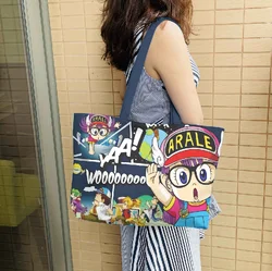 IVYYE Arale Fashion Anime Shoulder Bag Casual Shopping Bags Cartoon Handbag Travel Lady Girls