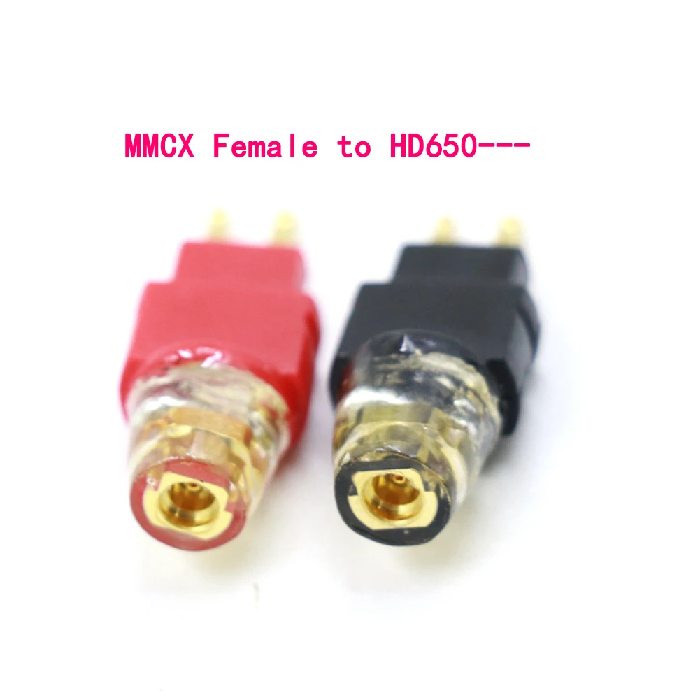 Spina per cuffie placcata in oro per HD525 HD545 HD565 HD650 HD600 HD580 adattatore convertitore maschio a MMCX/0.78mm femmina