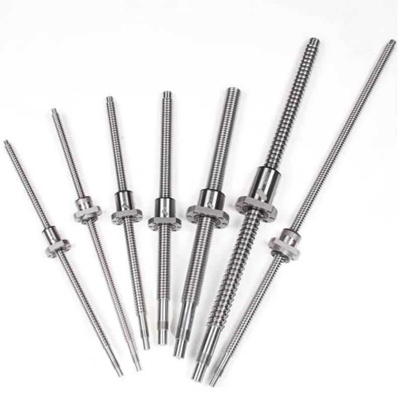C5 Machined Ballscrew DFU2005 Customizable Any Size Roller Ballscrew With Double Ball Nut For CNC Parts rm2005 Ball Screw