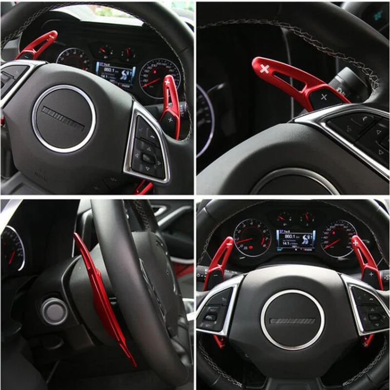 For Chevy Camaro ZL1 LT1 RS SS 2016+ Chevrolet Camaro MK6 Convertible Car Steering Wheel Shift Paddles Extension Car Accessories