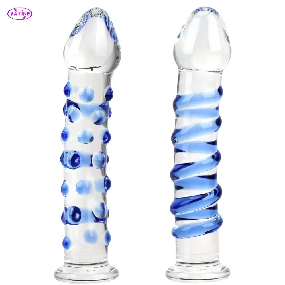 17cm Glass Big Dildos for Women Vaginal Anal Plug Butt Dilator Men Prostate Massager Female Masturbator Sex Toys Erotic Products