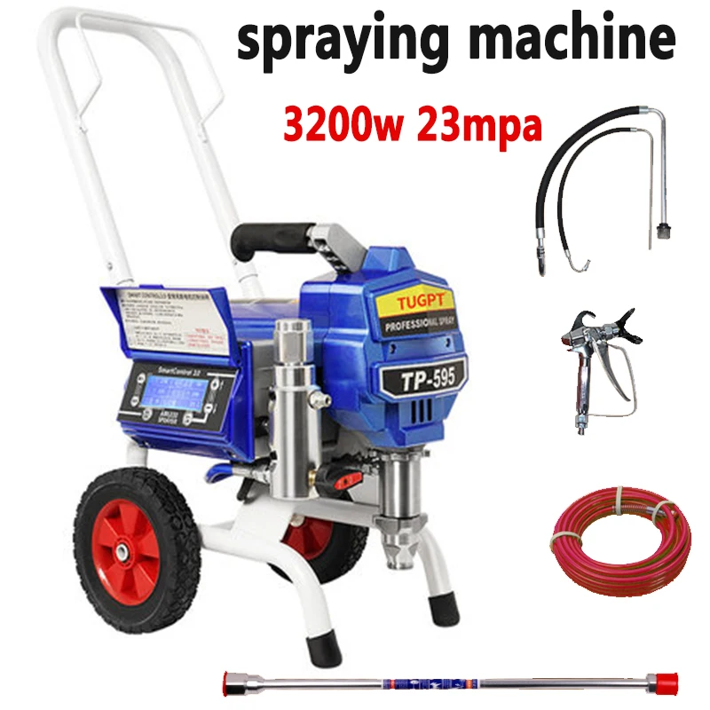 electric high pressure airless spraying machine interior and exterior latex paint steel structure