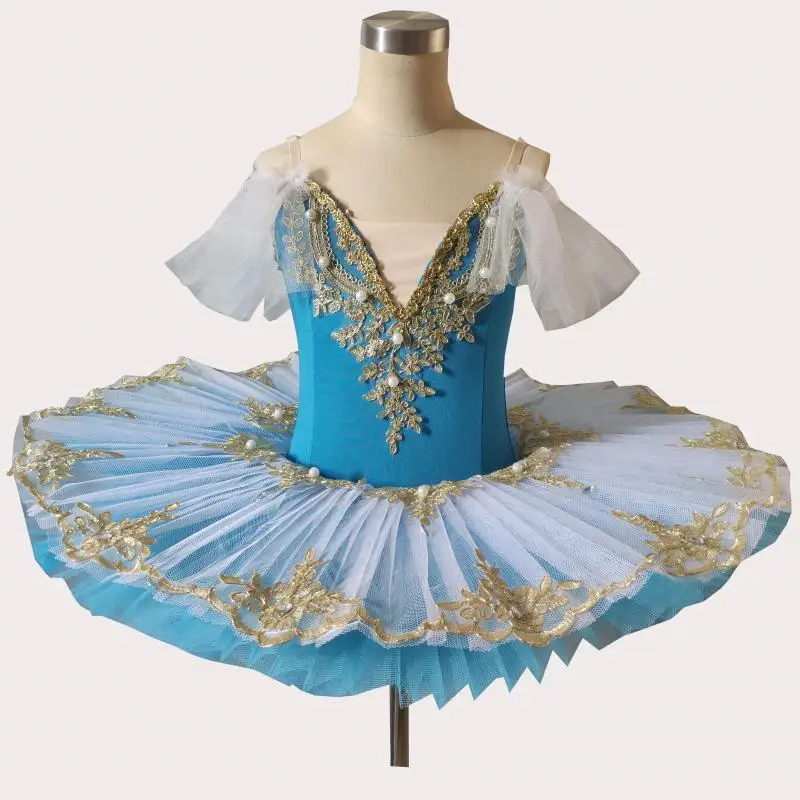 

Балетная пачка для девочек, белая, синяя, профессиональная, танцевальные костюмы балерины