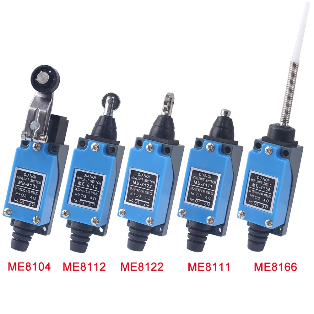 1pc ME8108 TZ8111 8122 9101 8104 8166 Travel Switch Self-reset Rotary Roller Lever Sealed Industrial Machine Limit Switch NO NC