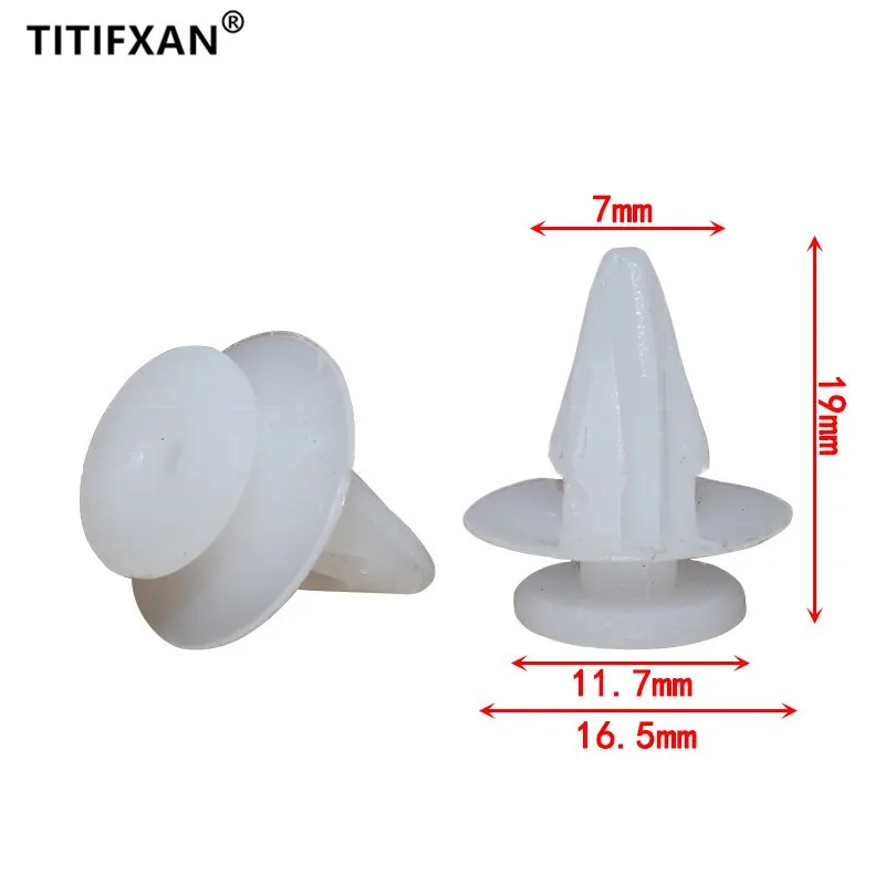 20Pcs Car Side Skirt Wheel Arch Plastic Fastener Clip For Mitsubishi Lancer Outlander Pajero ASX Leopaard Zinger V31 V32 V33