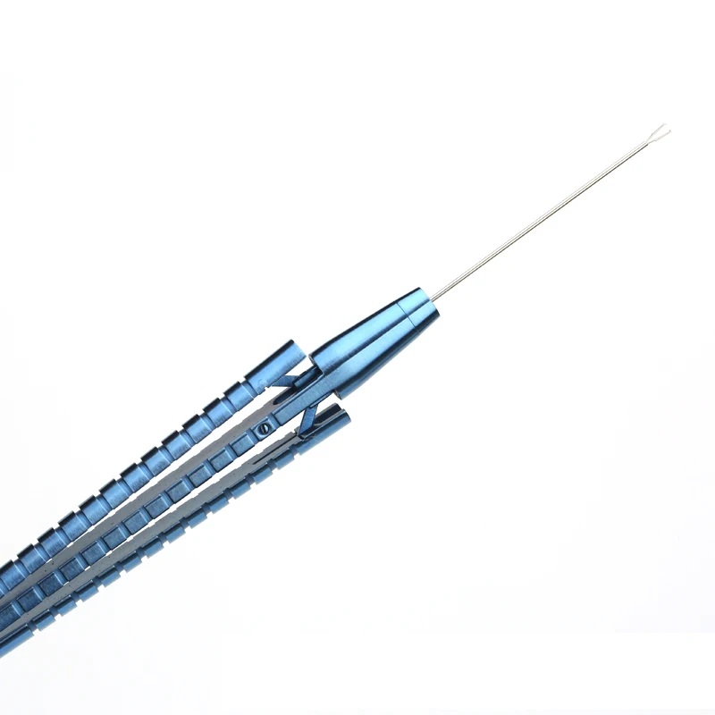 Titanium Alloy Capsulorhexis Tweezer Ophthalmic Forceps 23G Intraocular Virtreo-Retinal Ophthalmic Micro Instruments