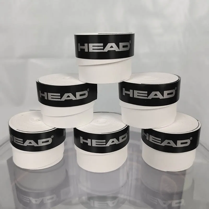 6 stuks Originele HEAD Overgrip Anti Slip Tennisracket Zweetband Grips Padel Schokabsorptie Grip Tape Training Accessoires