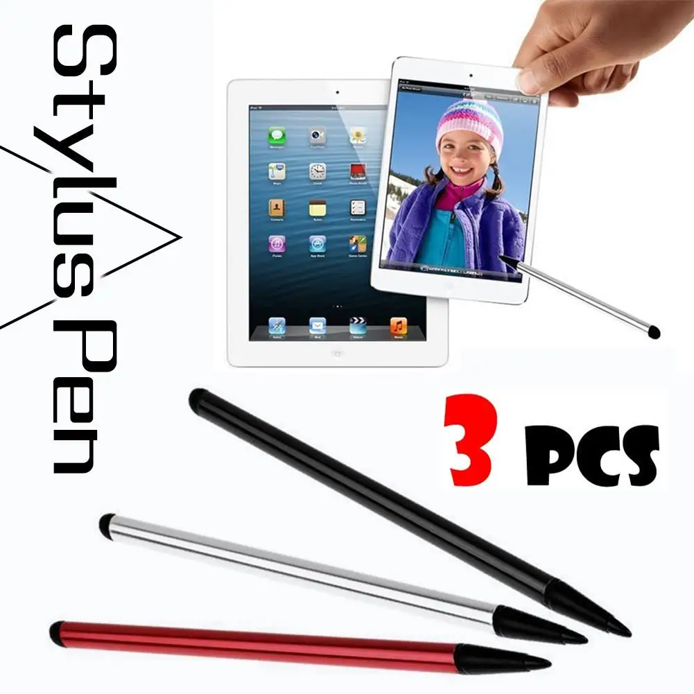3pcs/set Universal Solid Touch Screen Pen For IPhone Stylus Pen For IPad ForSamsung Tablet PC Cellphone Moblie Phone