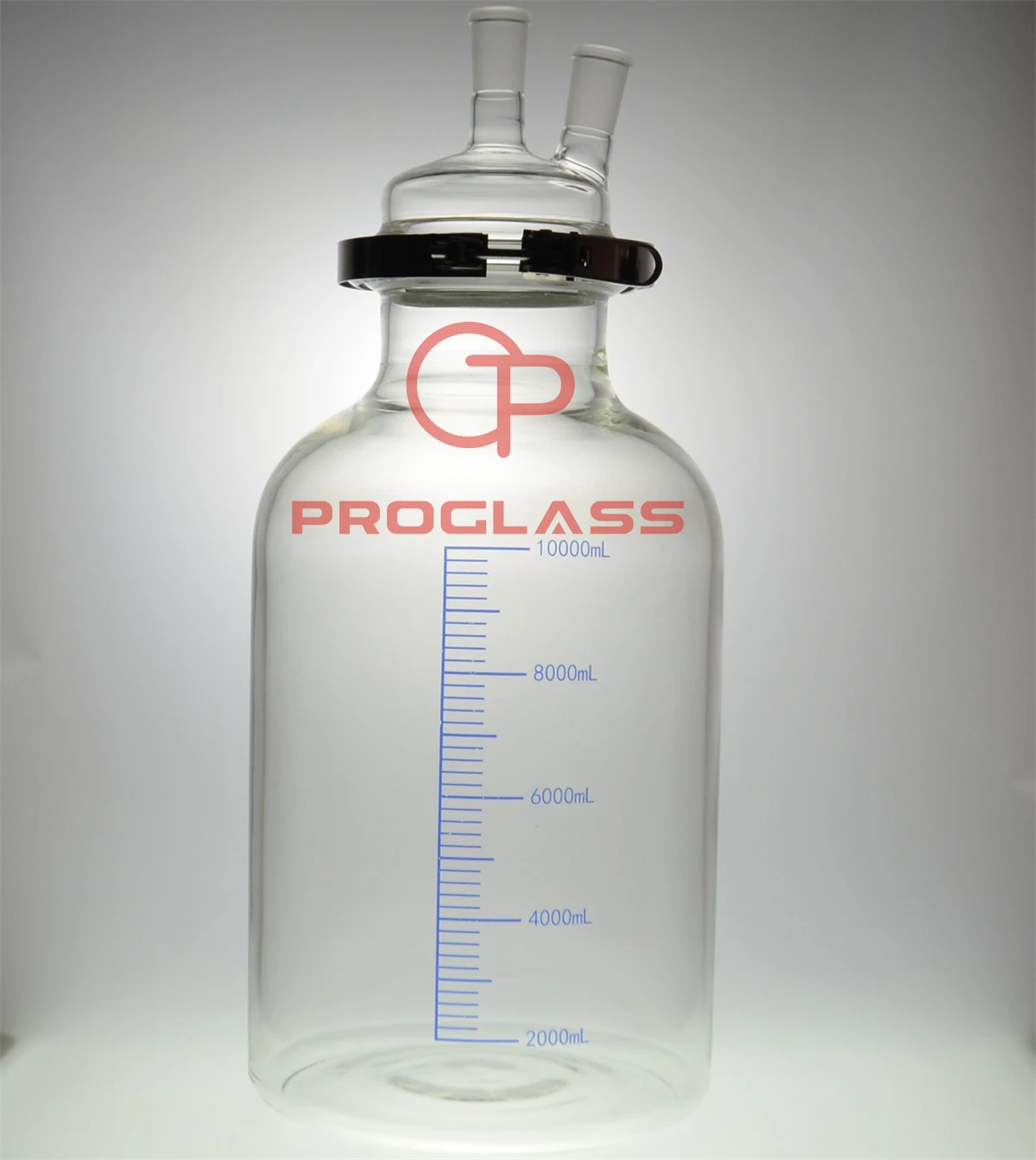 

10000mL 24/​40 2-Necks,​Glass Cylinder Reactor,10 Litre Flat Bottom Reaction Flask