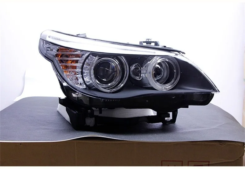 

Eosuns Headlight Assembly for Bmw 5 Series E60 520 523 525 530 2003-2010 Whit Hernia