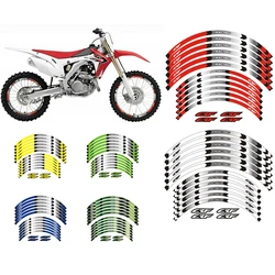 Autocollants de Roues à 19 Jantes pour Moto Honda, Accessoire pour Motocyclette Modèle CRF 450R 2002-2021 CRF 250R 2003-2021, 21 Pouces