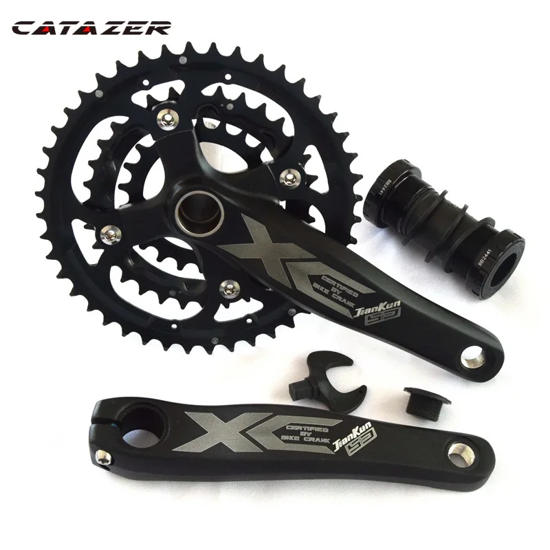 

27 Speeds Bicycle Crank Mtb Mountain Bike 22-32-44T Bike Crankset 170mm 138mm Aluminum Alloy Crank 104BCD Bike Part