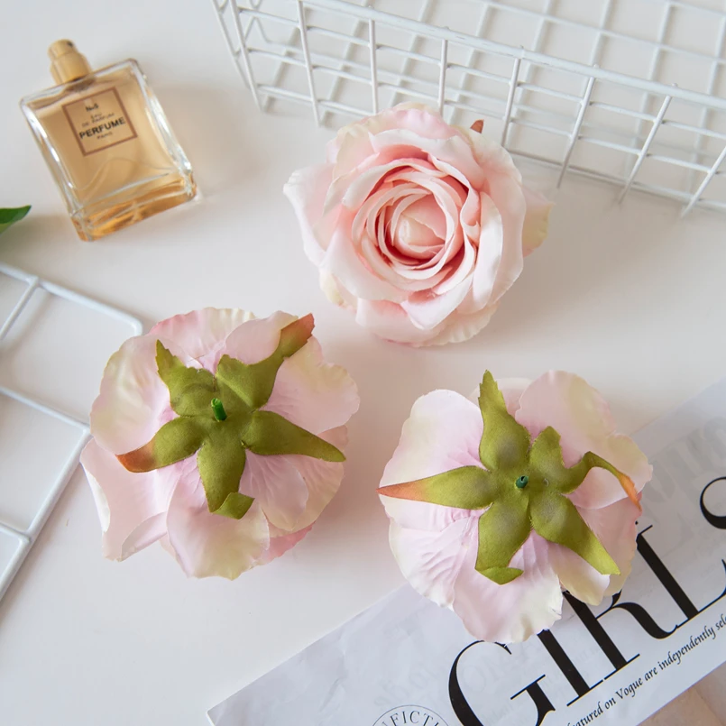 100 Stück Künstliche Blumen Seidenrosen Großhandel Scrapbook Brautaccessoires Ausverkauf Hochzeit Heimdekoration Partygirlande – Detail 2