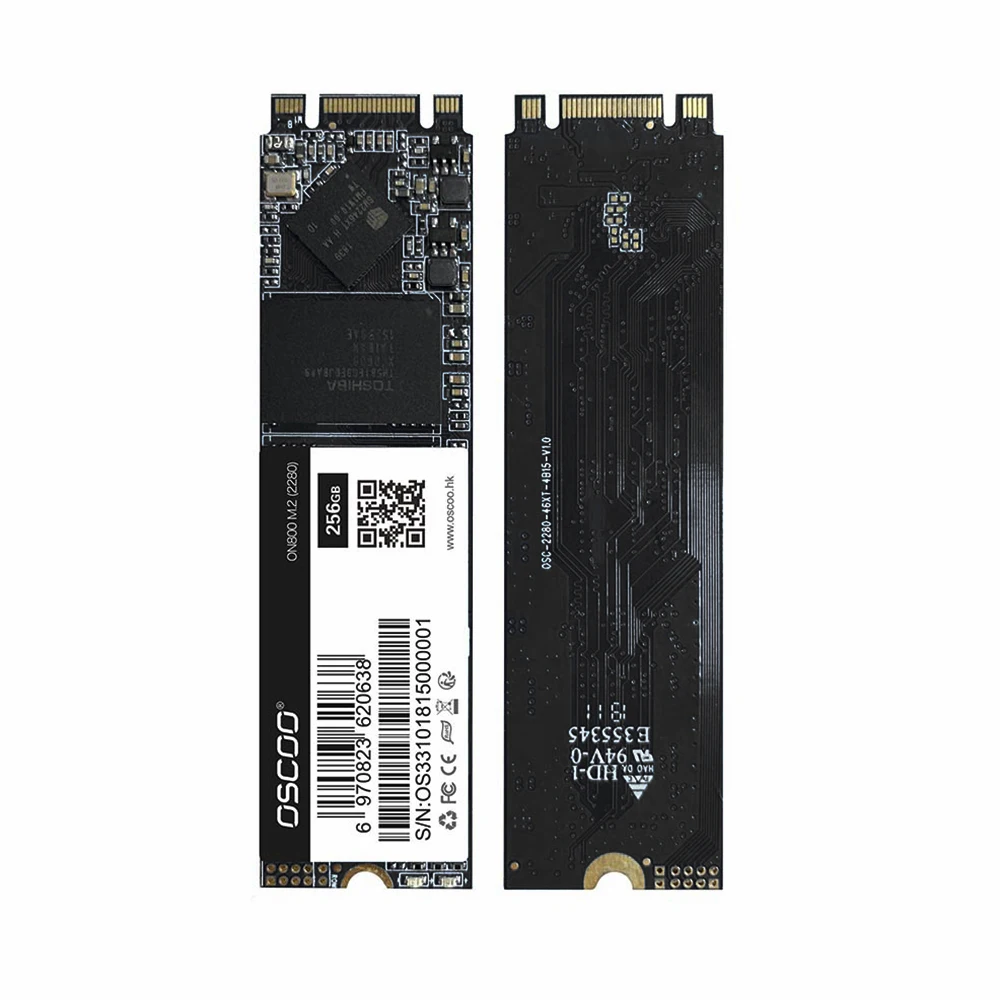 OSCOO M.2 SSD NGFF 2280 محرك أقراص الحالة الصلبة 128GB 256GB 512GB 2D MLC رقائق