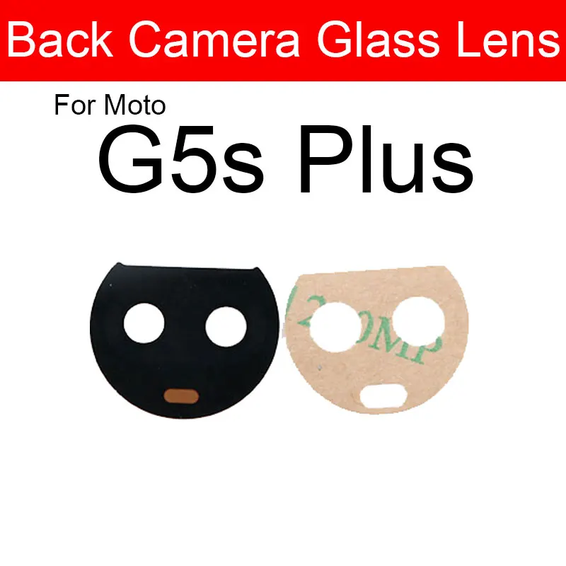 Terug Camera Glazen Lens Voor Motorola Moto G4 G5 G5s G6 G7 Plus Play Power Achter Hoofd Camera Glas Lens met Sticker