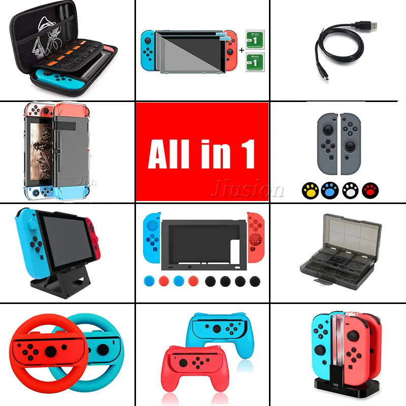 Dành Cho Máy Nintendo Công Tắc Trò Chơi Bộ Phụ Kiện Ốp Lưng Cứng Túi Đựng Đồ Du Lịch Nintend Công Tắc Joy-Con Bảo Vệ Màn Hình bộ Phim