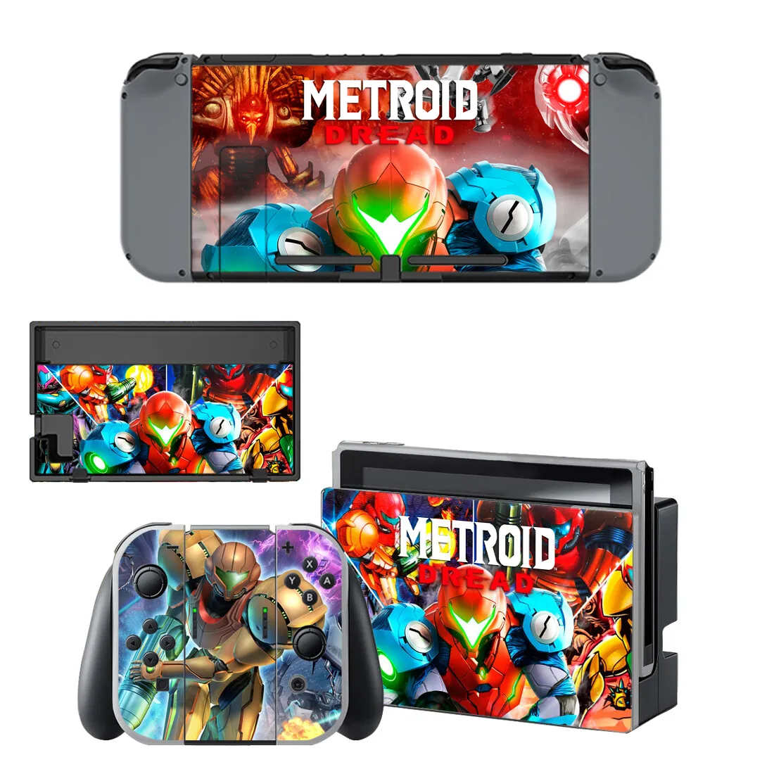 Metroid Dread Nintendoswitch Skin Cover Stickers Decal for Nintendo Switch Console Joy-con Controller Dock Skins Vinyl