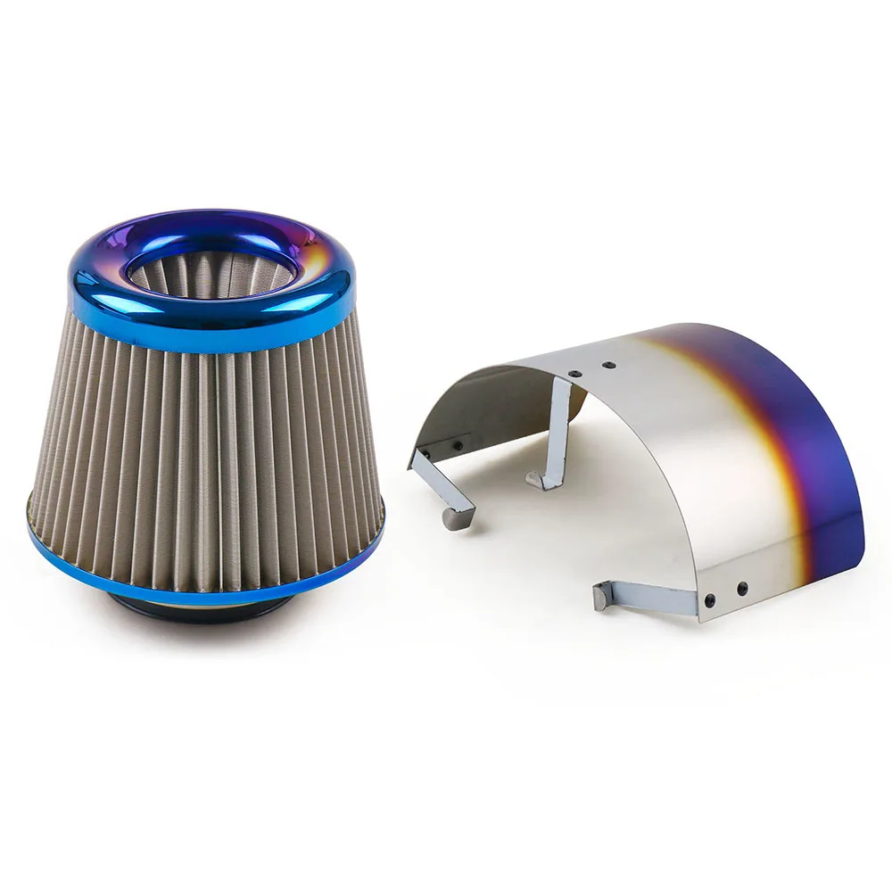 Universal 3\'\'  76mm Air Filter Stainless Steel With 2.5\