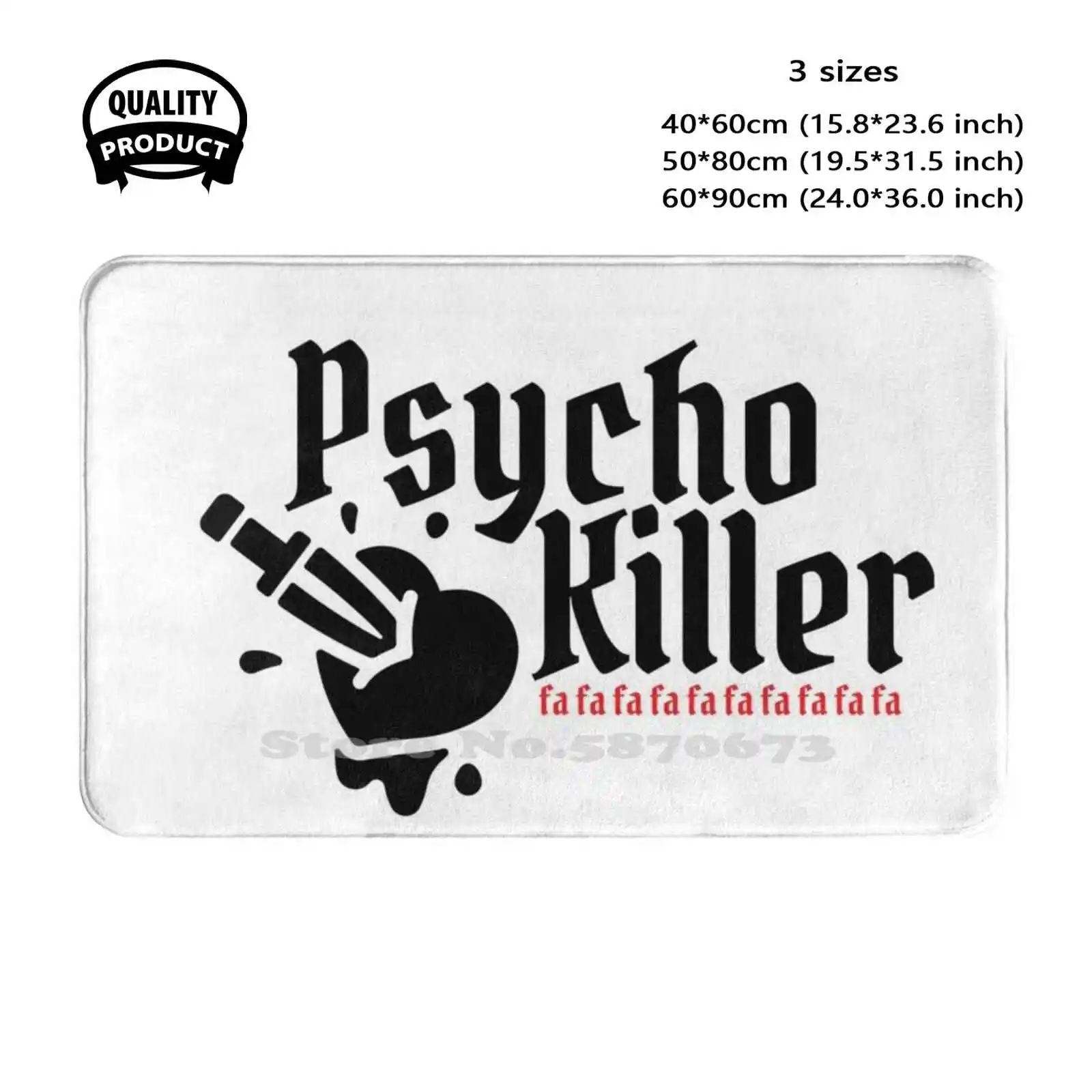 Psycho Killer - Halloween - Horror Fans Soft Cushion Home Carpet Door Mat Car Rug Alternative Indie Psycho Killer Psycho Apron