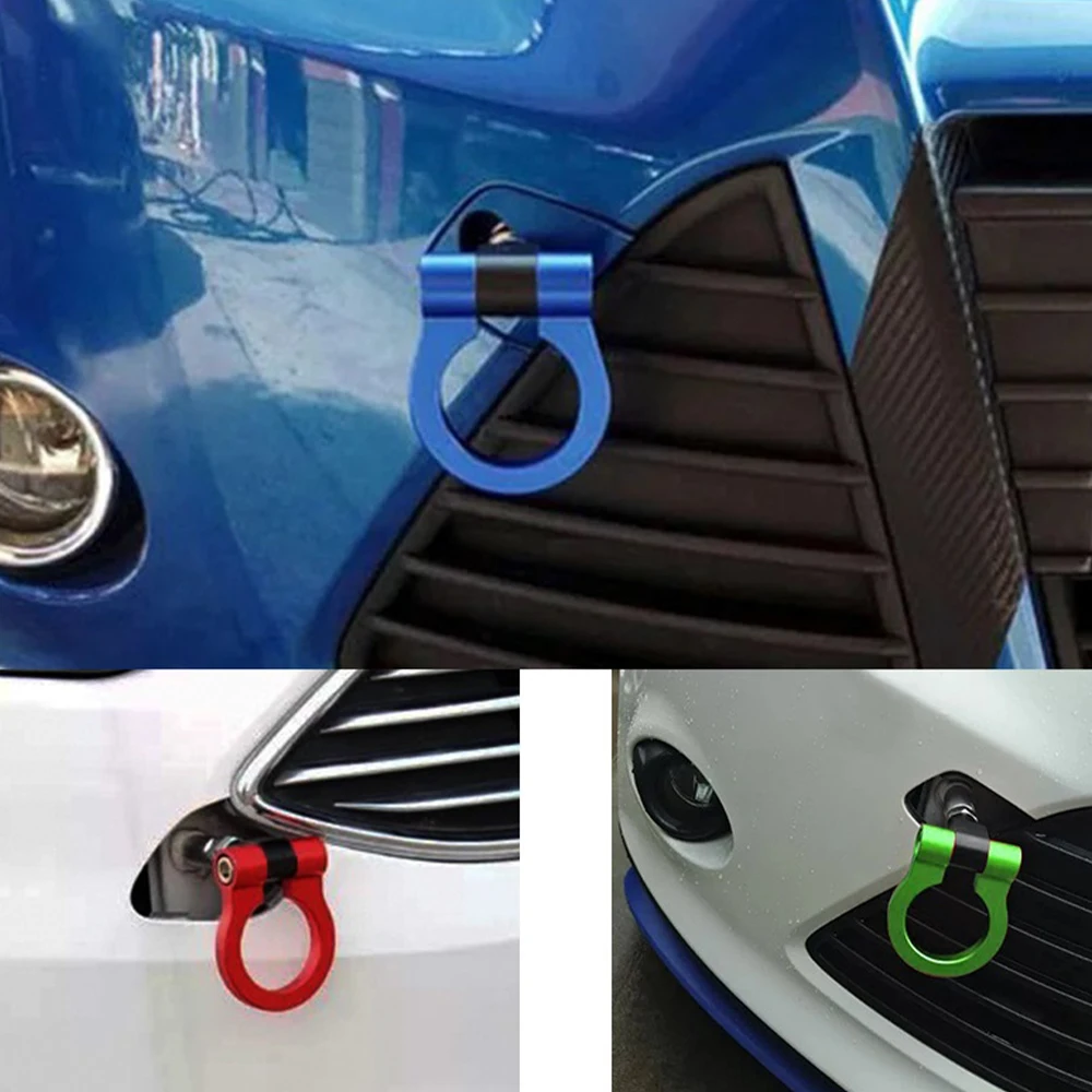 Car Racing Tow Towing Trailer Hook Auto Trailer Ring UNIVERSAL TOW HOOK Towing Bars SET for Japan Style Car