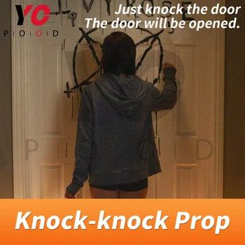 Accessoire de frappe, accessoire de salle d'évasion, frapper la porte pour échapper la pièce, appareils de jeu d'évasion, accessoire de frappe